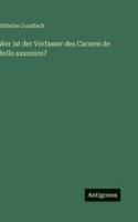 Wer ist der Verfasser des Carmen de Bello saxonico? (German Edition) 3566053996 Book Cover