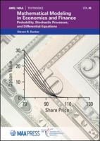 Mathematical Modeling in Economics and Finance: Probability, Stochastic Processes, Differential Equations 1470448394 Book Cover