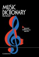 Music Dictionary 0521526132 Book Cover
