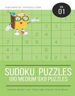 Sudoku Puzzles - 180 Medium 9x9 Puzzles 1731486758 Book Cover