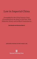 Law in Imperial China 0812210603 Book Cover