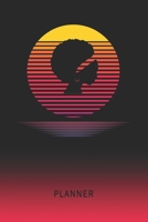 Planner: Woman Afro 2 Year Weekly Planning Organizer 2020 - 2021 Retro Vintage Vaporwave Sunset Cover January 20 - December 21 Writing Notebook Productive Datebook Calendar Schedule Plan Days, Set Goa 1702374335 Book Cover