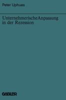 Unternehmerische Anpassung in Der Rezession 3409394516 Book Cover