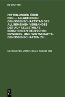 München, vom 21. bis 23. August 1912 3112604253 Book Cover