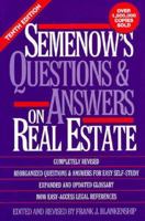 Semenow's Questions and Answers on Real Estate (Semenow, Robert William//Questions and Answers on Real Estate) 0137475934 Book Cover