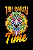 Tiki Party Time: Tiki Party Time Island Luau Themed Tiki Head Celebration Blank Composition Notebook for Journaling & Writing (120 Lined Pages, 6" x 9") 1670618269 Book Cover