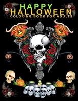 Halloween Coloring Book.: Spooky Stress Relief Adult Activity Book for Relaxation with Halloween B0BB5YL2K2 Book Cover