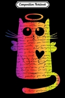 Composition Notebook: Letters Written to my Lost Kitten - Angel Rainbow Cat Journal/Notebook Blank Lined Ruled 6x9 100 Pages 1706481446 Book Cover