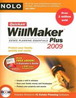 Quicken Willmaker Plus 2009 Edition: Estate Planning Essentials (Book with Software) 141330902X Book Cover