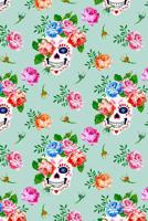 Day Of The Dead Pattern Sugar Skull Santa Muerte 20: Graph Paper 5x5 Notebook for Day Of The Dead Lovers 1099425611 Book Cover