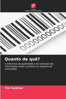 Quanto de quê? (Portuguese Edition) 6209516122 Book Cover