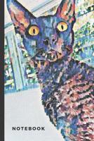 Notebook: Cornish Rex Cat Blank Lined Notebook 6X9 125 pages 1083029118 Book Cover