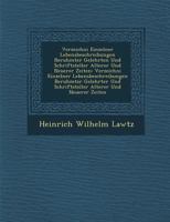 Verzeichni Einzelner Lebensbeschreibungen Beruhmter Gelehrter Und Schriftsteller Alterer Und Neuerer Zeiten 1249991218 Book Cover