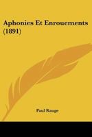Aphonies Et Enrouements (1891) 1160303762 Book Cover