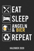 Kalender 2020: Eat Sleep Angeln und Bier A5 Kalender Planer f�r ein erfolgreiches Jahr - 110 Seiten 1671802292 Book Cover