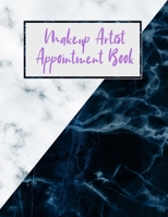 Makeup Artist Appointment Book: Makeup Artist Daily Appointment Tracking Book with Face Chart Pages 1687694877 Book Cover