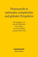 Prozessrecht in Nationaler, Europaischer Und Globaler Perspektive 3161556623 Book Cover