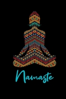 Namaste: Yoga im Indischen Stil Notebook, Journal, Tagebuch, Planner 120 Seiten Größe: 6x9 in, DIN A5 mit blanko Seiten. Perfektes Geschenk Yoga and Meditation Liebhaber (German Edition) 1672412587 Book Cover