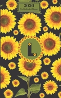 2020 Weekly Pocket Planner : Sunflowers Personalized Monogram Initial l Letter l Names Agenda Appointment Calendar Organizer and Journal for Writing 1653584629 Book Cover
