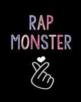 Rap Monster Notebook: ARMY Love 1075804191 Book Cover