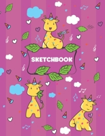 Sketchbook: 8.5 x 11 Sketch Book for Girls. 100 Blank Pages Notebook for Drawing and Sketching 1697739601 Book Cover