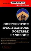 Construction Specifications Portable Handbook 007134103X Book Cover