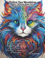 Feline Zen Mandalas: Cat Coloring Book for Relaxation and Creativity: Discover Inner Peace through Intricate Cat Mandalas by Whiskering Yourself Away into a World of Tranquility and Artistic Bliss. B0CSXGW552 Book Cover