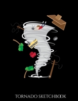 Tornado Sketchbook: Blank Sketchbook to Draw and Paint (110 Empty Pages, 8.5" x 11") 1695036433 Book Cover