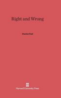 Right and Wrong 0674769759 Book Cover