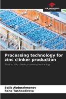 Processing technology for zinc clinker production 620586021X Book Cover