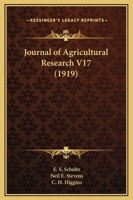 Journal Of Agricultural Research V17 1120720087 Book Cover