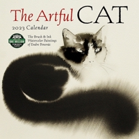 The Artful Cat 2023 Wall Calendar: Brush & Ink Watercolor Paintings by Endre Penovac | 12" x 24" Open | Amber Lotus Publishing 1631368575 Book Cover