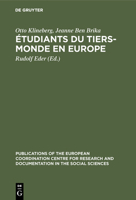 �tudiants Du Tiers-Monde En Europe 3111186741 Book Cover