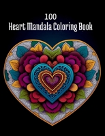 Heart mandala stress relief coloring book B0CN5F44W8 Book Cover