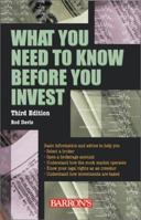 What You Need to Know Before You Invest 0764110020 Book Cover