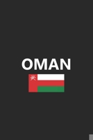 Oman: Omani Flag Country Notebook Journal Lined Wide Ruled Paper Stylish Diary Vacation Travel Planner 6x9 Inches 120 Pages Gift 1673360319 Book Cover