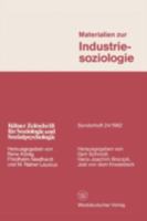 Materialien Zur Industriesoziologie 3531116150 Book Cover