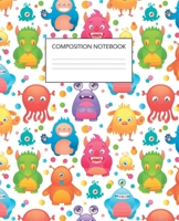 Composition Notebook: Wide Ruled Lined Paper / Aliens Cover 1660539498 Book Cover