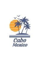 Cabo Mexico: Mexican San Lucas City State Beach Notebook Journal Lined Wide Ruled Paper Stylish Diary Vacation Travel Planner 6x9 Inches 120 Pages Gift 1702176304 Book Cover
