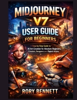 MIDJOURNEY V7 USER GUIDE FOR BEGINNERS: A Step-by-Step Guide to AI Art Creation for Absolute Beginners, Creators, Designers, and Digital Artists B0GFW7PR22 Book Cover