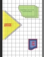 Graph Paper Notebook 8.5 x 11 IN, 21.59 x 27.94 cm: 3/4 inch thin = 0.75" squares perfect binding, non-perforated, Double-sided Composition Graph ... Paper, Grid Paper, or Squared Paper Notebook 1675628742 Book Cover