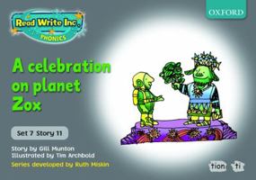 Read Write Inc. Phonics: Grey Set 7 Storybooks: A Celebration on Planet Zox 0198462212 Book Cover