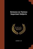 Sermons on Various Important Subjects 9357926305 Book Cover