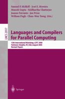 Languages and Compilers for Parallel Computing: 13th International Workshop, LCPC 2000, Yorktown Heights, NY, USA, August 10-12, 2000, Revised Papers (Lecture Notes in Computer Science) 3540428623 Book Cover