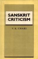 Sanskrit Criticism 8120809564 Book Cover