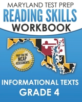 MARYLAND TEST PREP Reading Skills Workbook Informational Texts Grade 4: Preparation for the MCAP English Language Arts Assessments B084228222 Book Cover