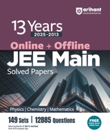 13 Years Jee Main Solved Paper (2025-2013) 9370788026 Book Cover