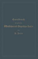 Handbuch Des Geltenden Offentlichen Und Burgerlichen Rechts 366239037X Book Cover