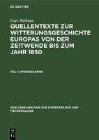 Hydrographie: (Zeitwende - 1500) 3112564014 Book Cover