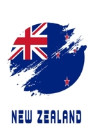 New Zealand Flag Notebook: Beautiful New Zealand Flags Notebook with 120 squared pages in Trim size 15,24 x 22,86 cm (6 x 9) 1676754067 Book Cover